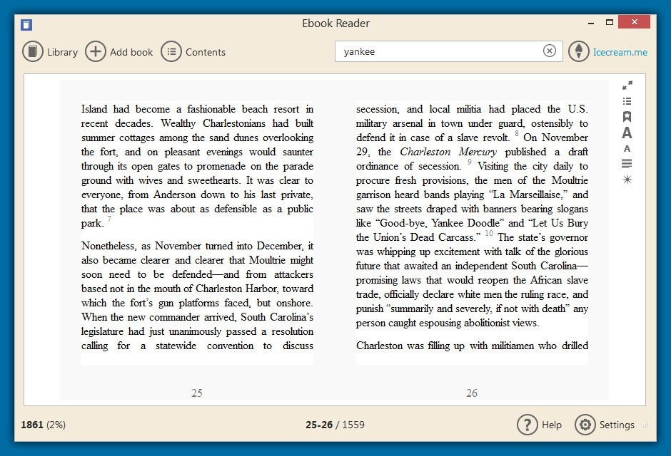 IceCream Ebook Reader 6.37 Pro free instals