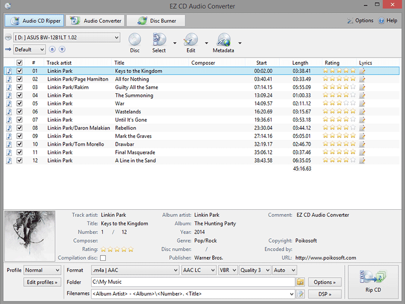 EZ CD Audio Converter 11.0.3.1 for windows download free