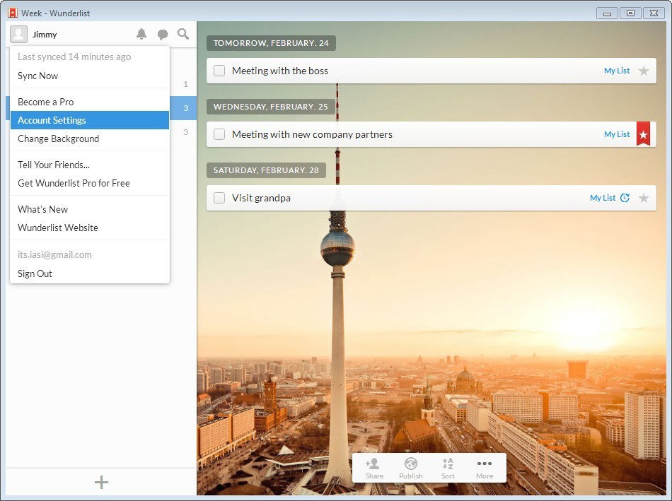 Wunderlist - Screenshot #5