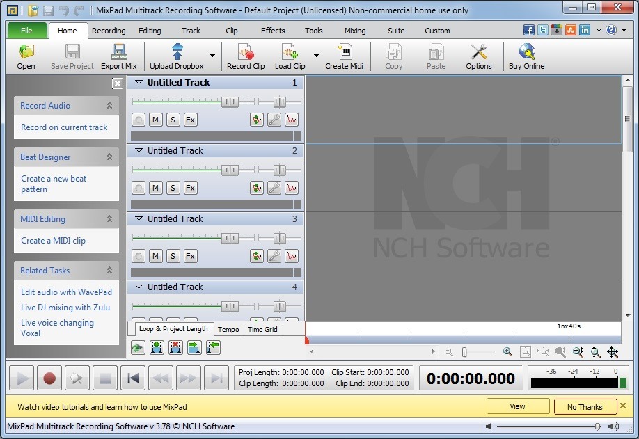 download mixpad multitrack recording software