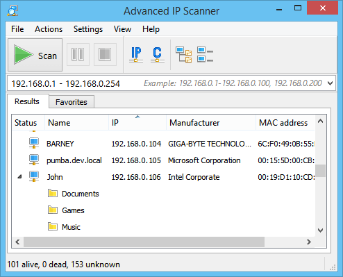 Advanced IP Scanner - Screenshot #6