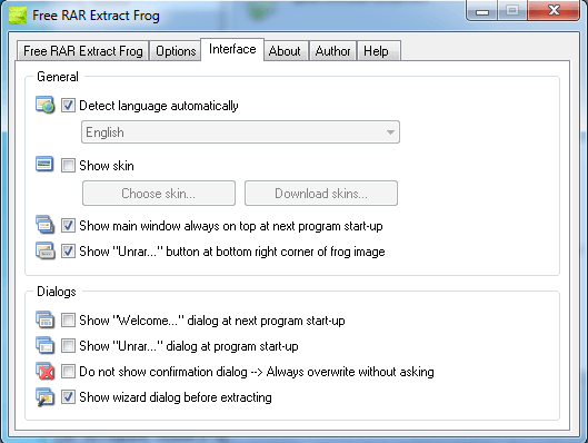 Free RAR Extract Frog - Screenshot #8