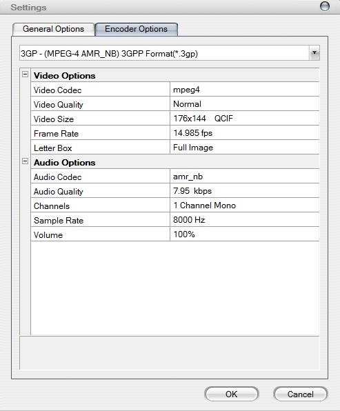 Ultra Mobile 3GP Video Converter - Screenshot #2