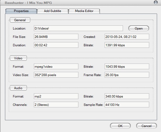 Ultra Mobile 3GP Video Converter - Screenshot #1