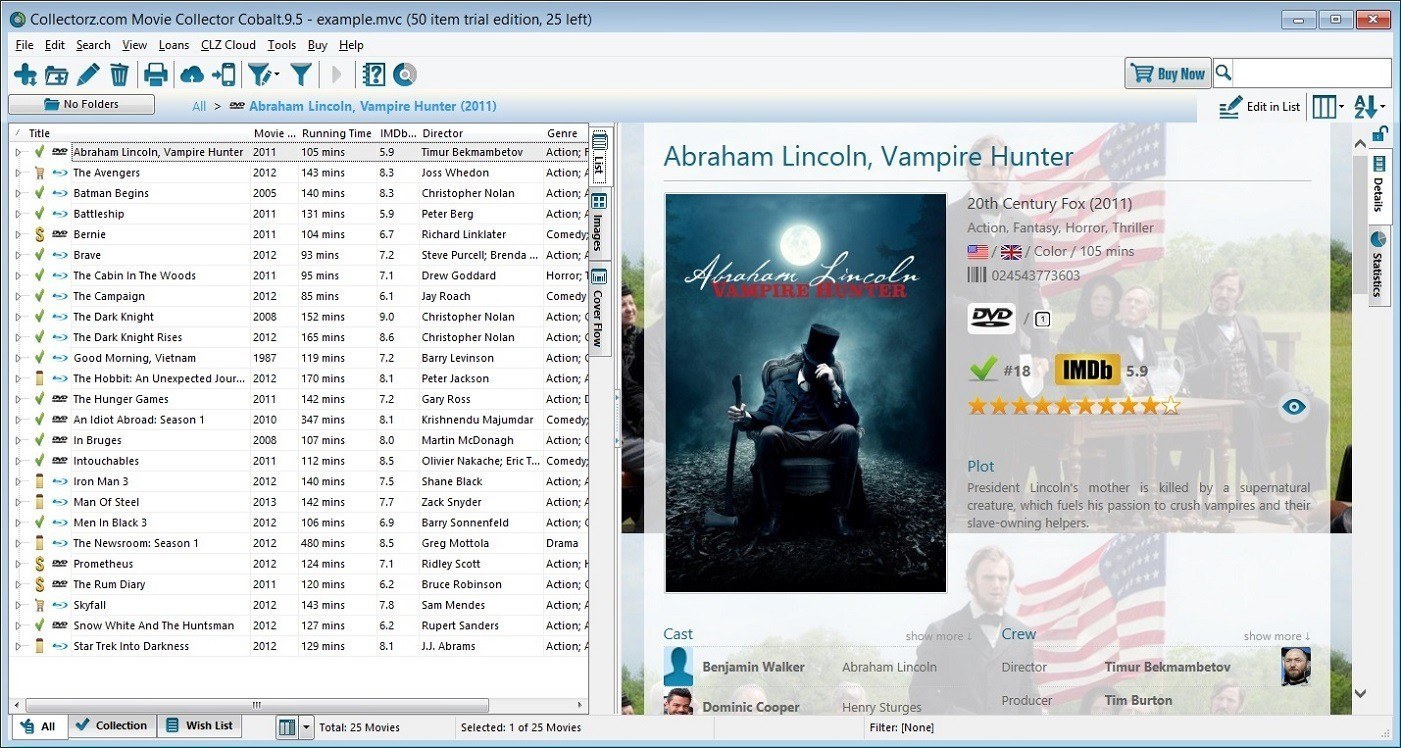 Collectorz.com Movie Collector - Screenshot #2