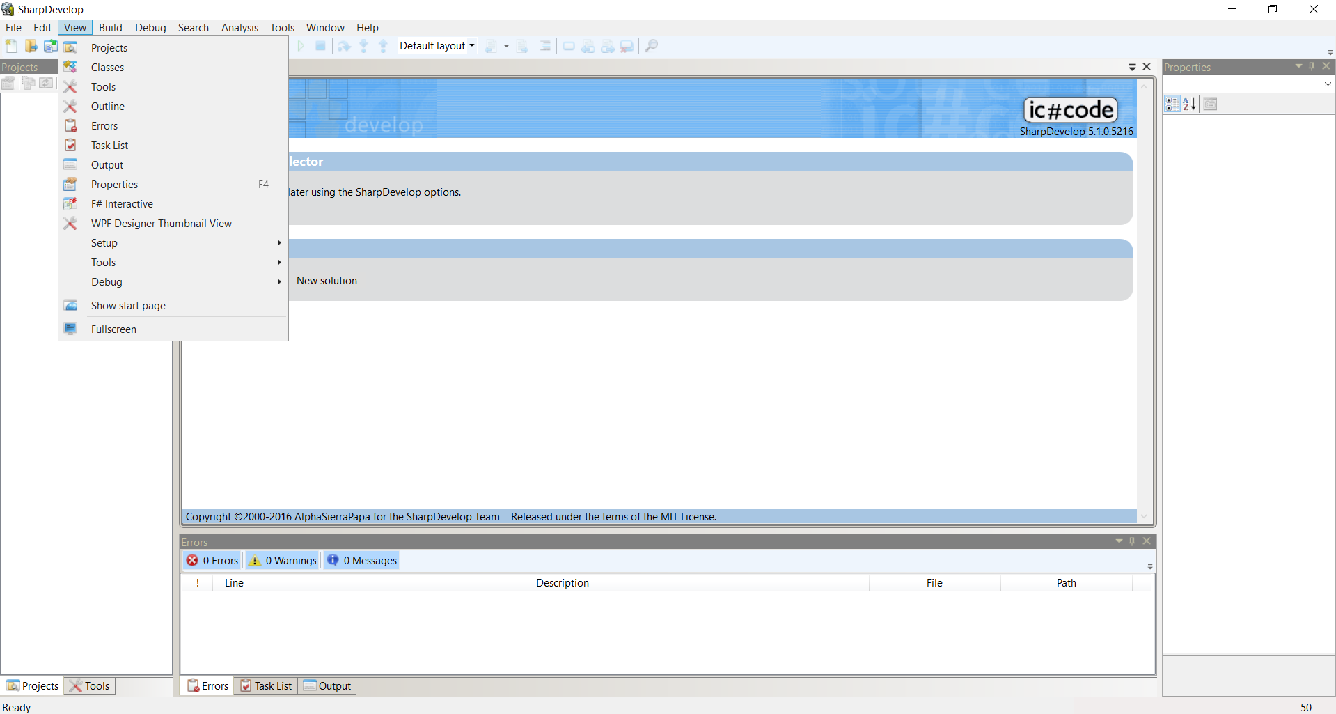SharpDevelop - Screenshot #1