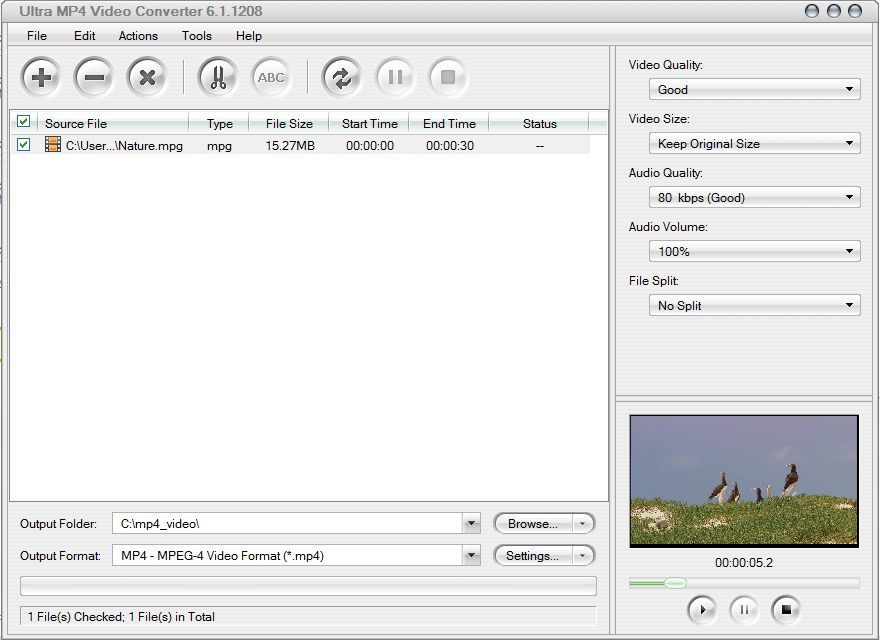 Ultra MP4 Video Converter - Screenshot #3