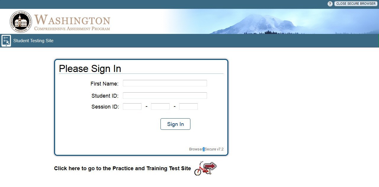 WA Secure Browser - Screenshot #1