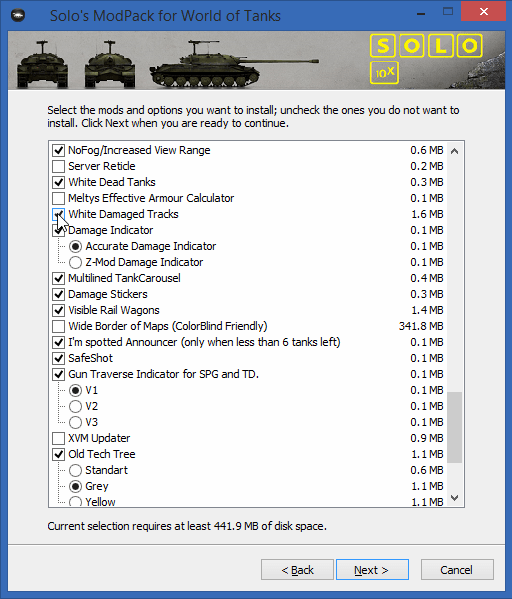 Solo's ModPack for World of Tanks - Screenshot #1