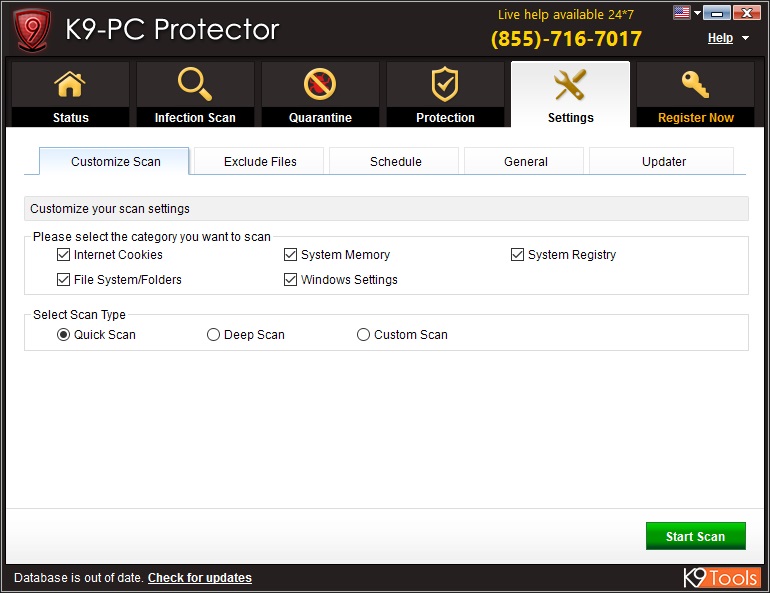 K9-PC Protector - Screenshot #2