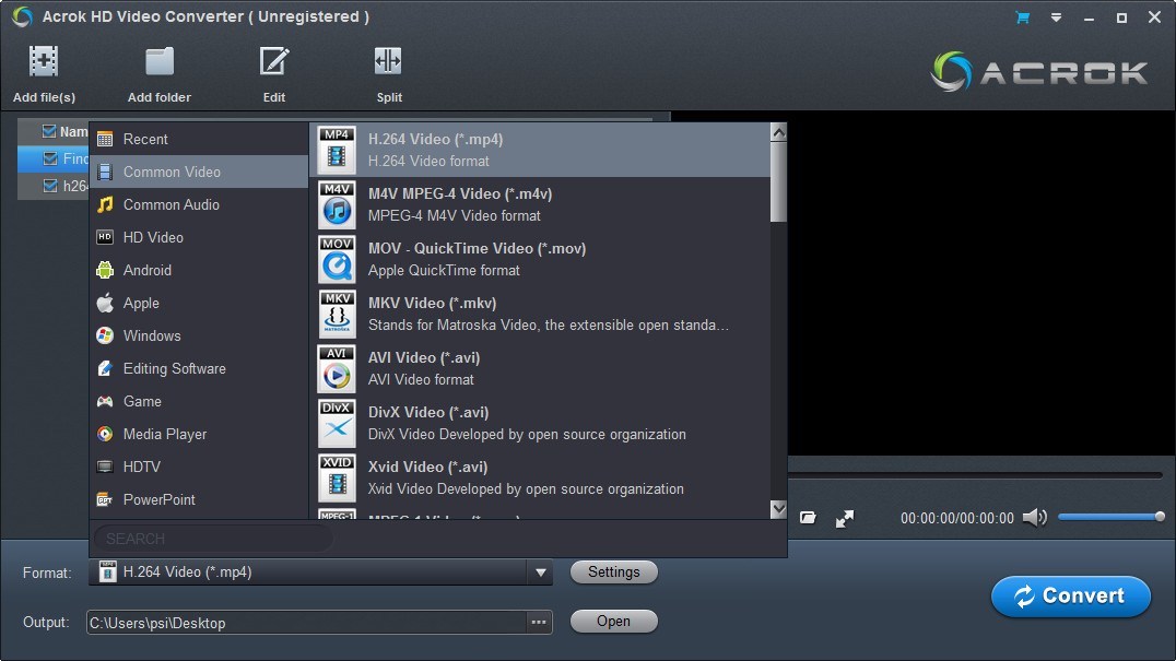 acrok video converter ultimate blu ray to dvd