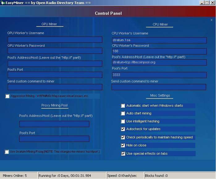 EasyMiner latest version Get best Windows software