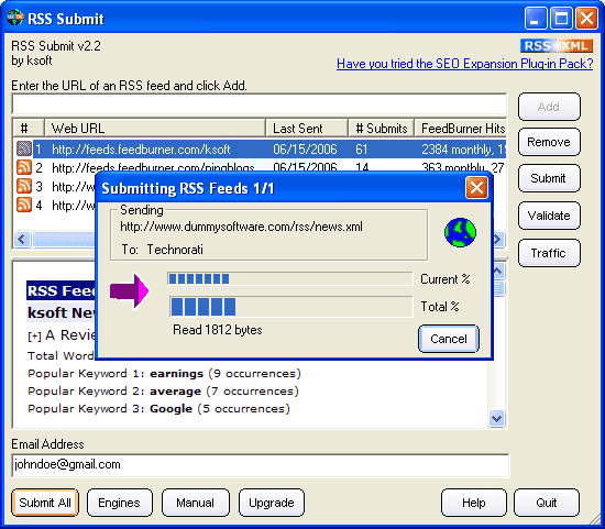 RSS Submit - Screenshot #9