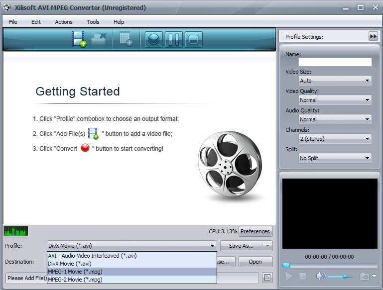Xilisoft AVI MPEG Converter - Screenshot #12