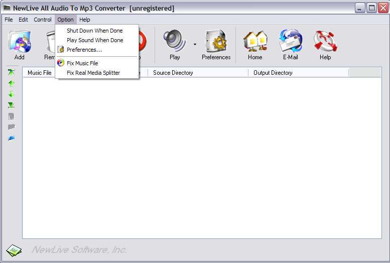 NewLive All Audio To Mp3 Converter - Screenshot #2