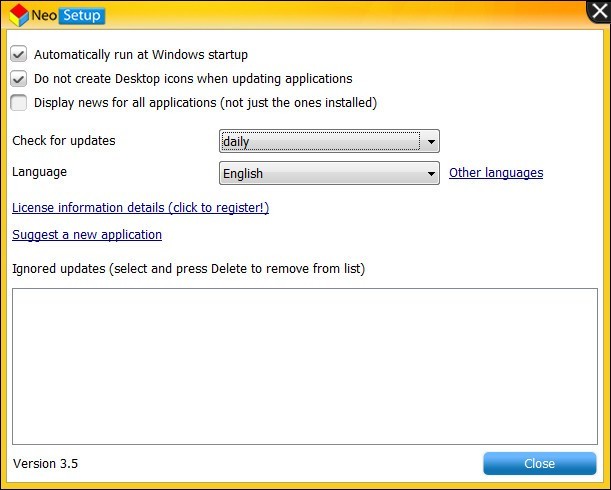 NeoSetup Updater - Screenshot #5