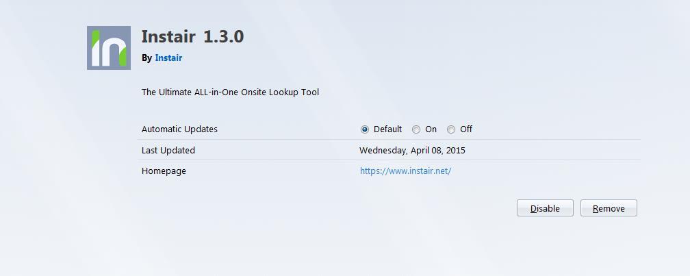 Instair Speed Dial - Screenshot #1