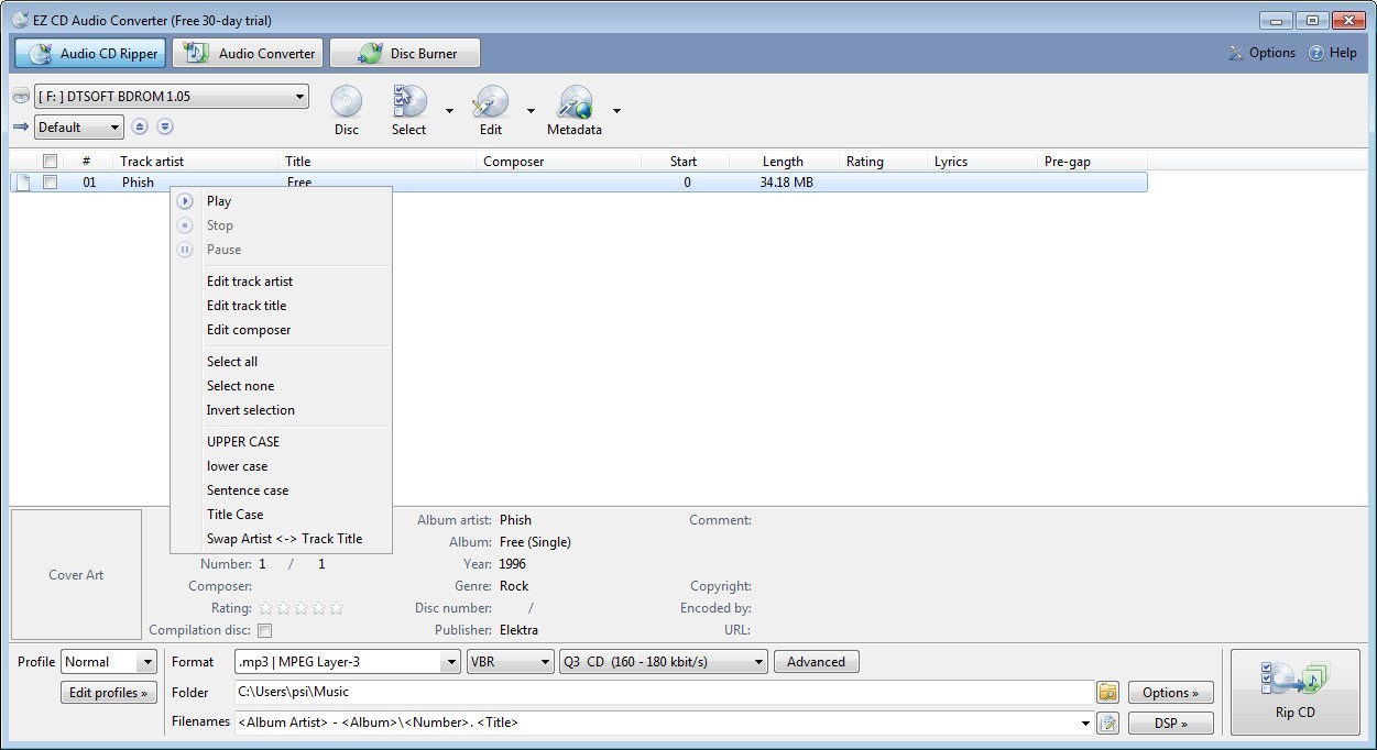 EZ CD Audio Converter 11.0.3.1 free download