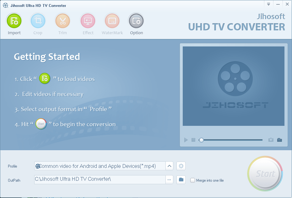 Get convert. Jihosoft. video converter icon.