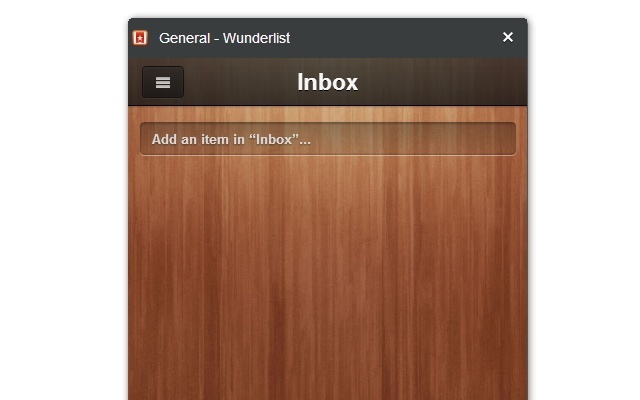 Wunderlist Panel - Screenshot #1