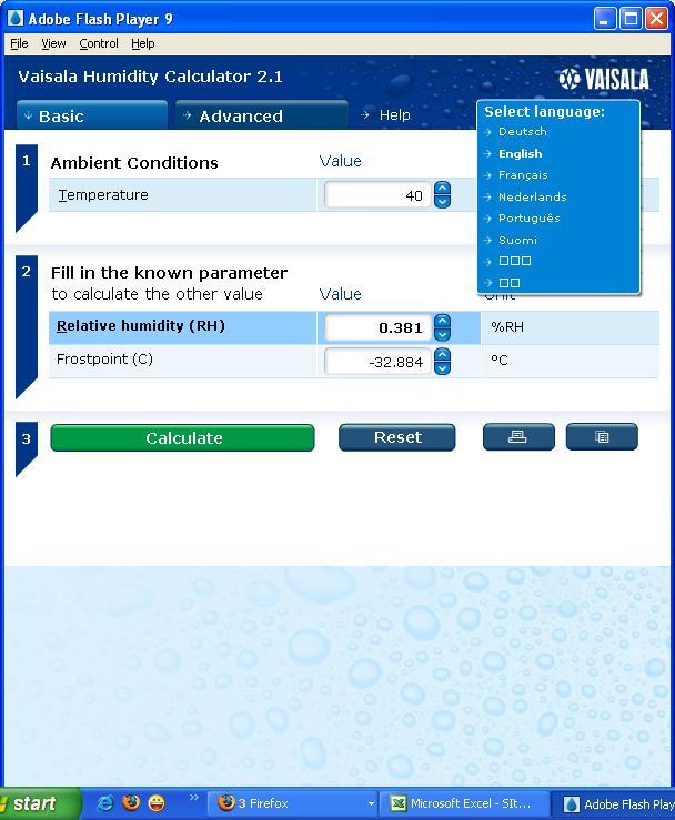 Vaisala Humidity Calculator - Screenshot #5