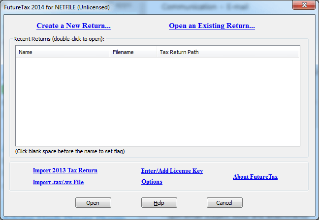 Netfile Screenshots FutureTax 2014 for NETFILE latest version - Get best Windows software