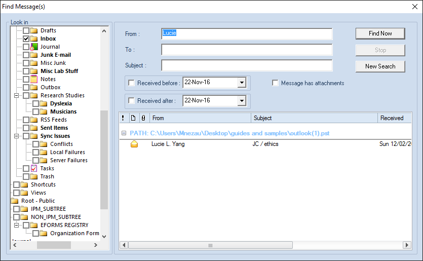 Kernel for Outlook PST Repair - Screenshot #3