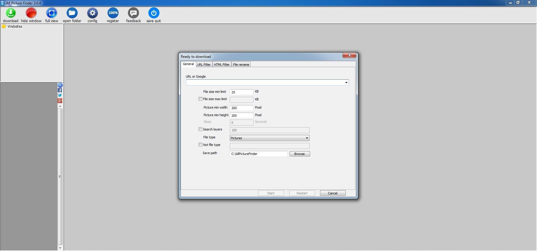 AllPictureFinder - Screenshot #1