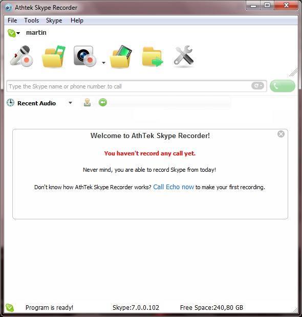 Athtek Skype Recorder - Screenshot #11