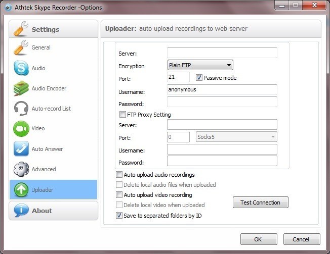 Athtek Skype Recorder - Screenshot #3