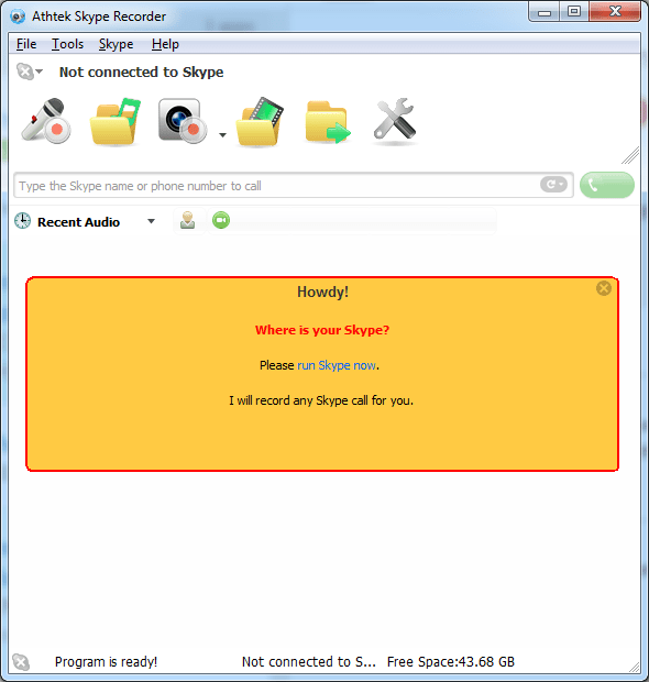 Athtek Skype Recorder - Screenshot #2