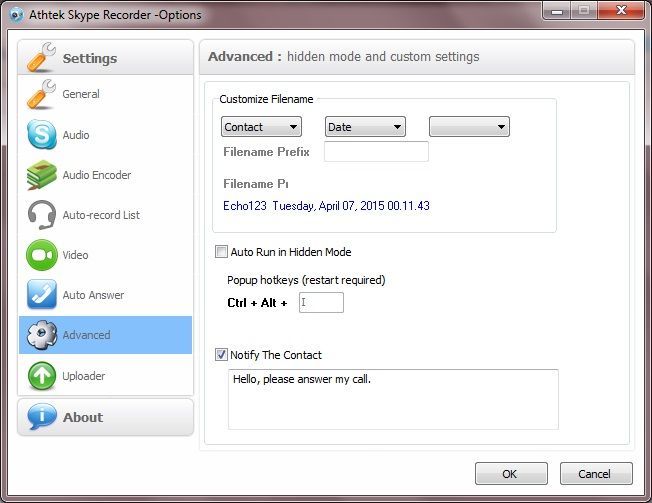 Athtek Skype Recorder - Screenshot #4