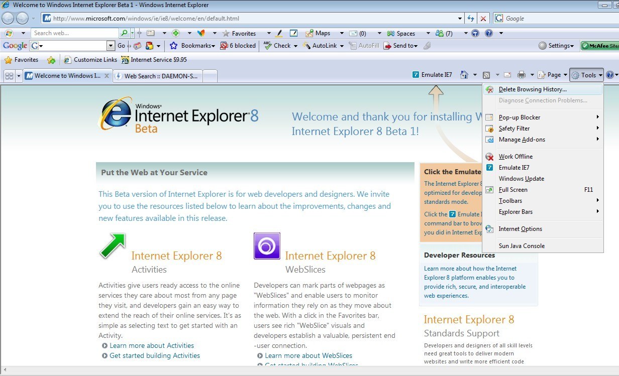 Windows internet explorer. Интернет эксплорер Windows Vista. Internet Explorer разработчики. Internet Explorer 8 Скриншоты. Internet Explorer 7 Скриншоты.