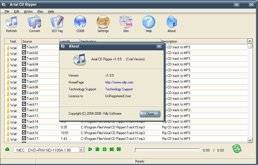 Arial CD Ripper latest version Get best Windows software