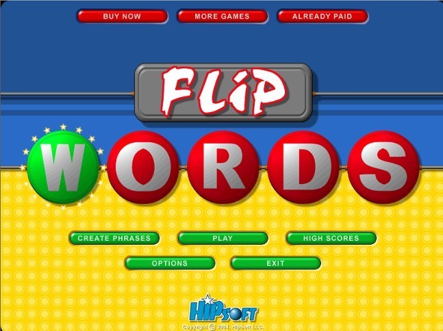 flip words free online game