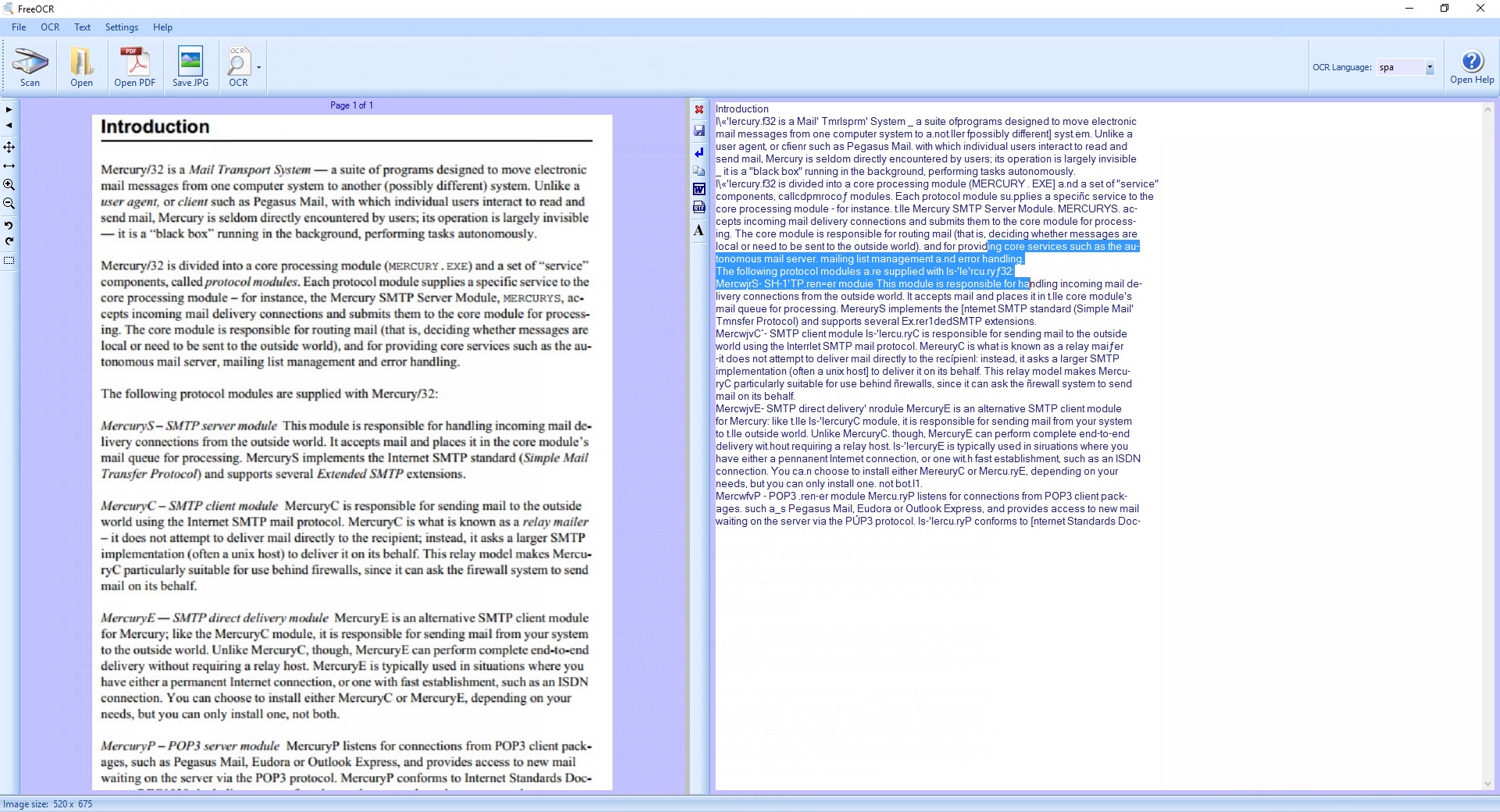 FreeOCR - Screenshot #3