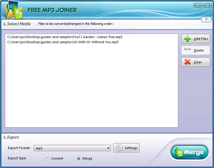 Free MP3 Joiner - Screenshot #17