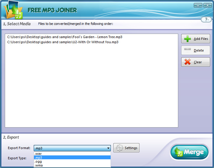 Free MP3 Joiner - Screenshot #16