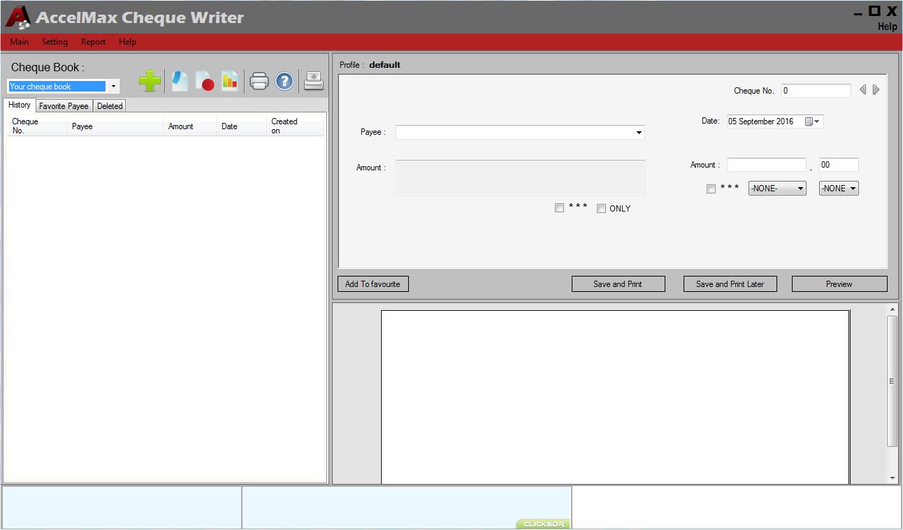 AccelMax Cheque Writer download for free SoftDeluxe