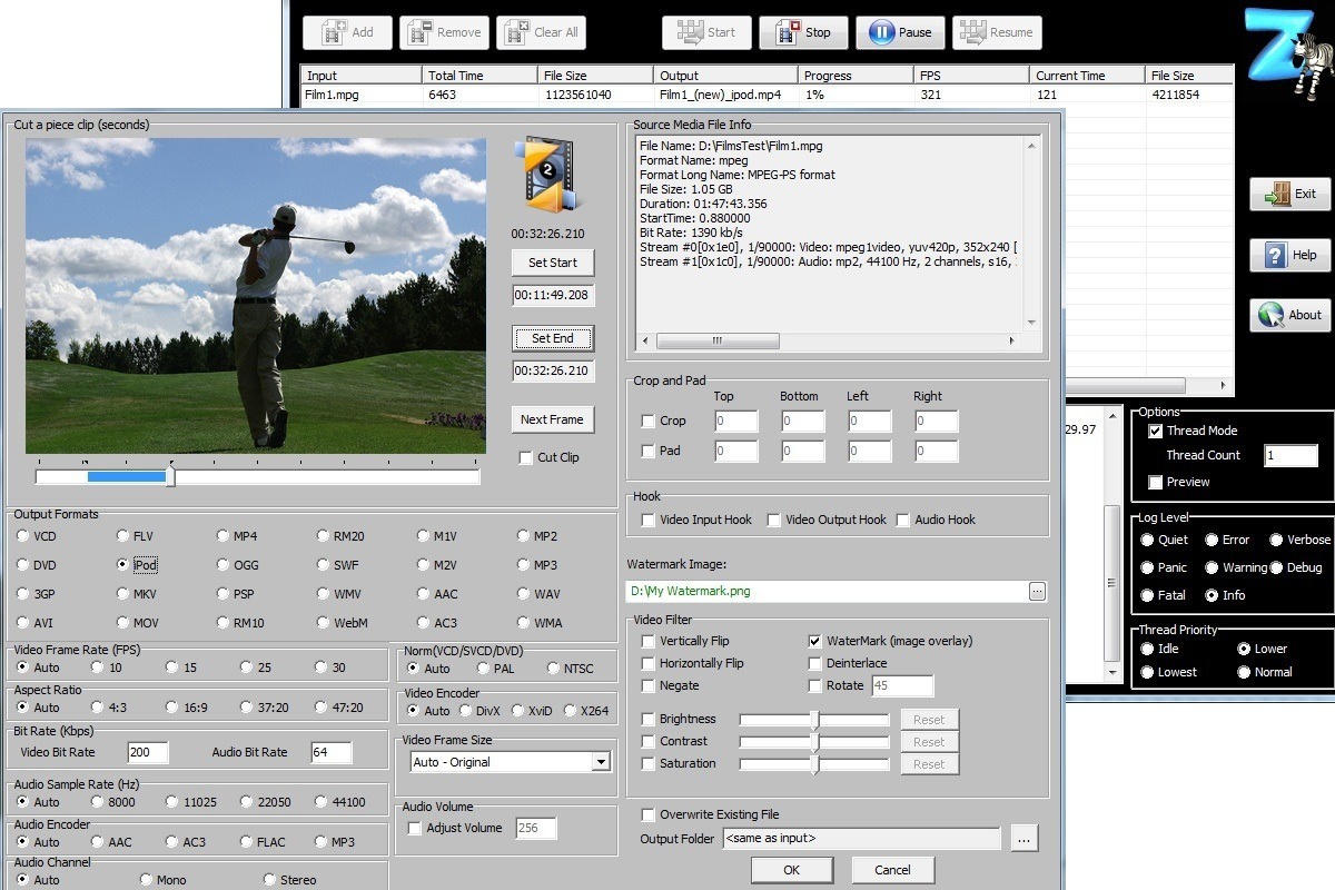 Zebra Video Converter - Screenshot #3