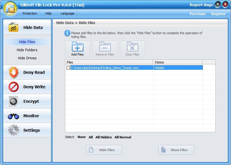 GiliSoft File Lock Pro - Screenshot #3