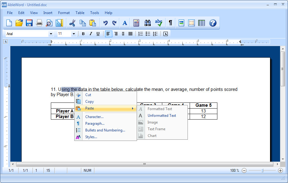 AbleWord - Screenshot #3