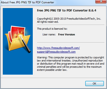 Free JPG PNG TIF to PDF Converter - Screenshot #3