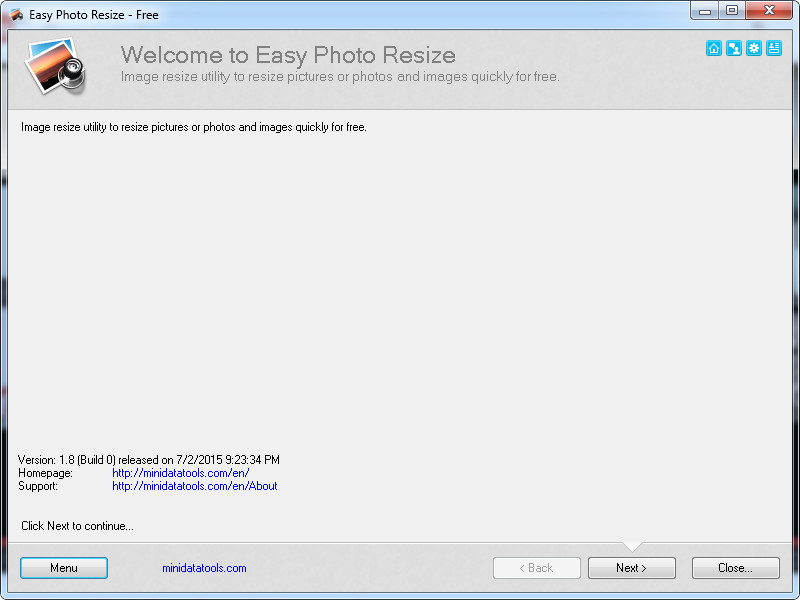 Easy Photo Resize - Screenshot #1