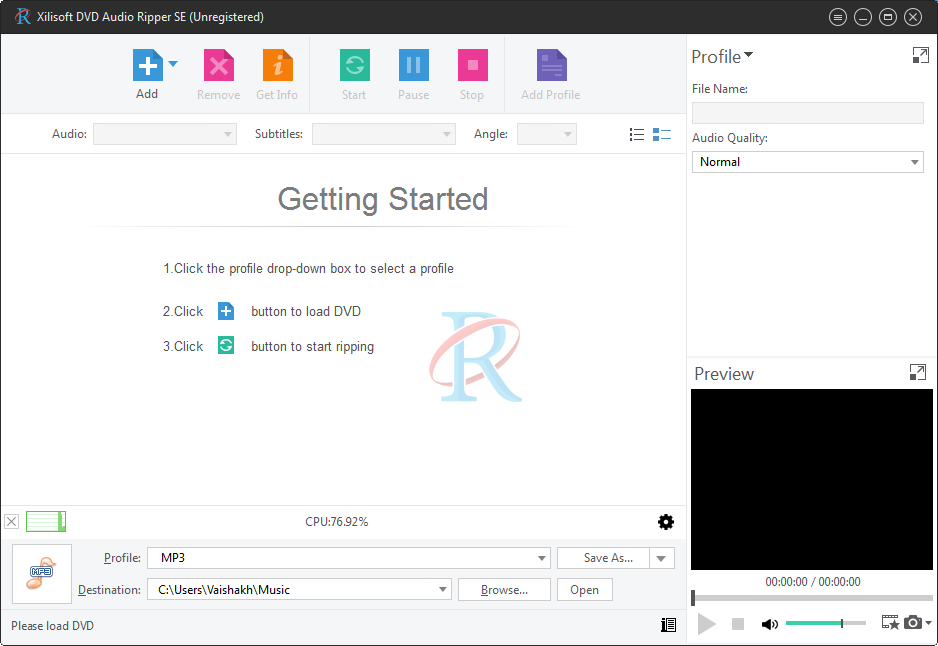 Xilisoft DVD Audio Ripper - Screenshot #1