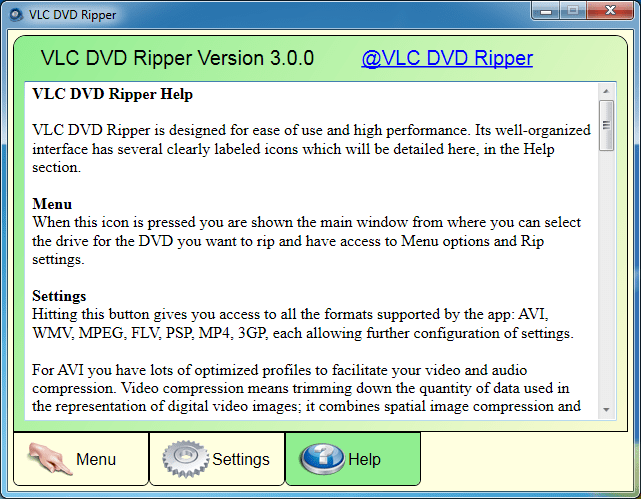 VLC DVD Ripper latest version - Get best Windows software