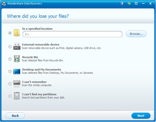 Wondershare Data Recovery - Screenshot #6