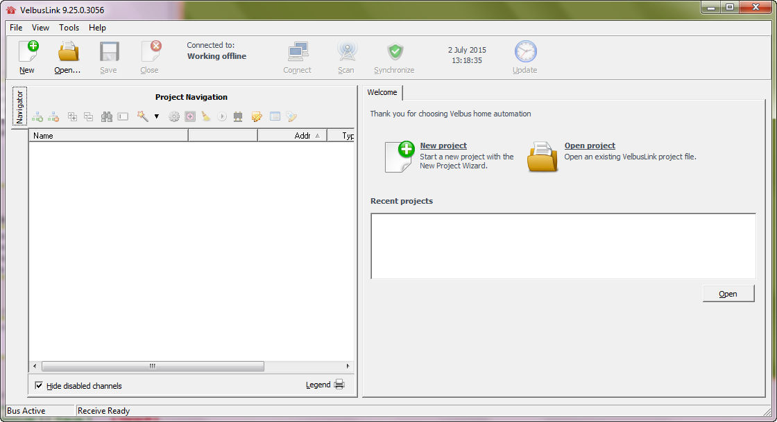 VelbusLink - Screenshot #2