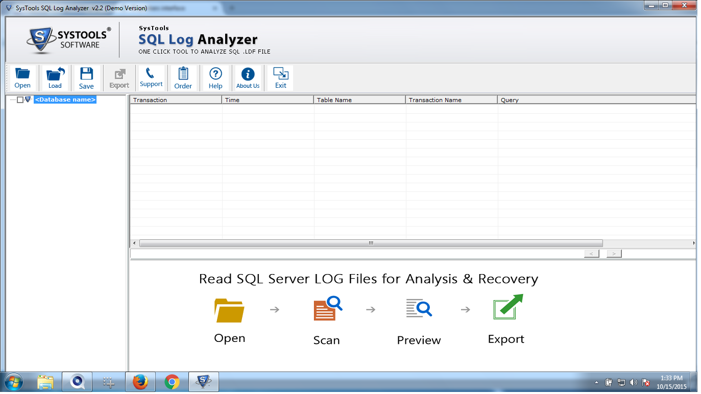 SysTools SQL Log Analyzer download for free - SoftDeluxe