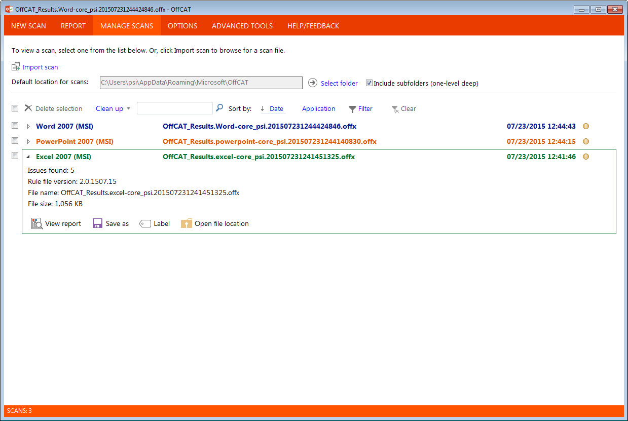 Microsoft Office Configuration Analyzer Tool - Screenshot #7